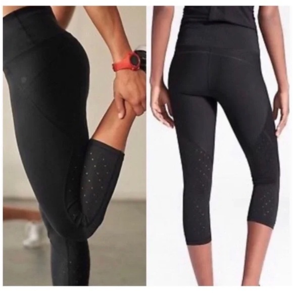 Athleta Stealth Trucool Sculptek X Capri black Leggings Ladies size M - Picture 8 of 9
